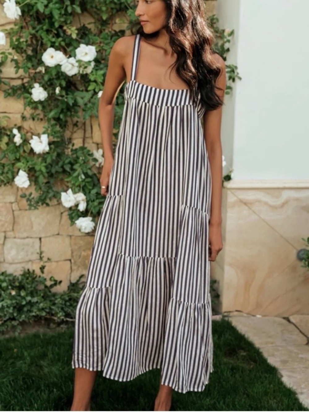 Jenni Kayne Summer Dress-Ink Stripe XS